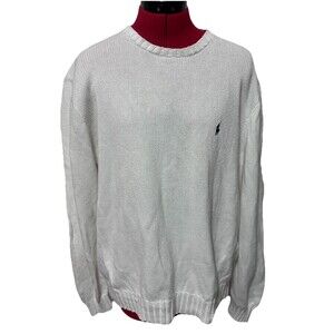 Polo Ralph Lauren Women’s White Long Sleeve Sweater Size Large